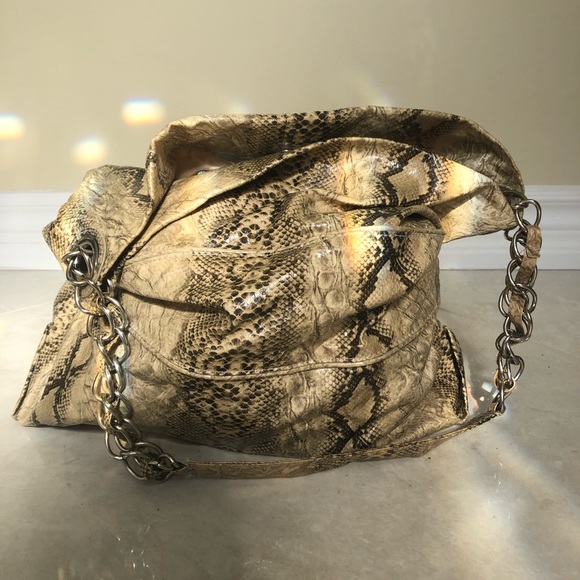 Faux leather snakeskin hobo - Picture 2 of 3